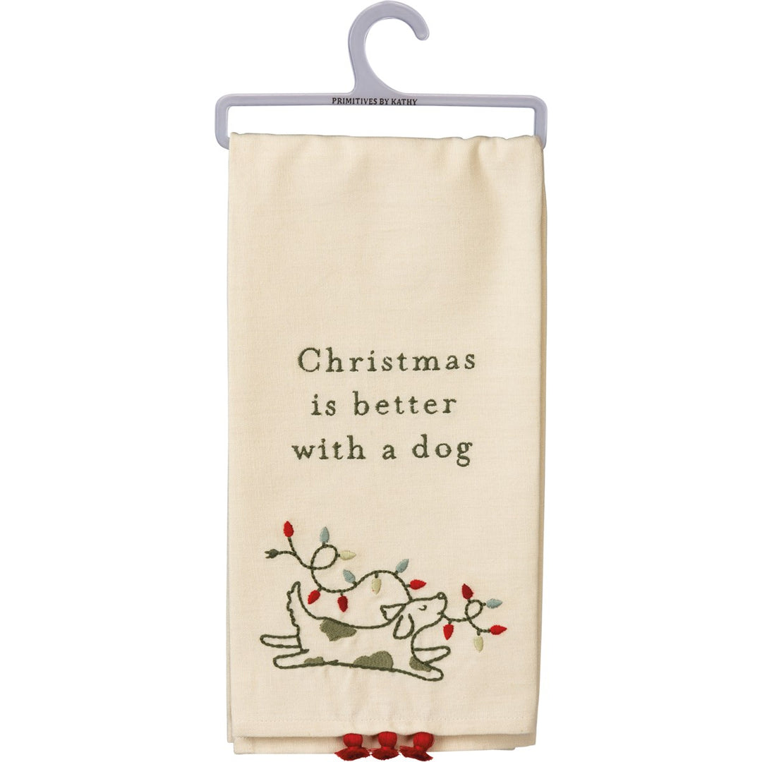 Kitchen Towel- With a Dog
