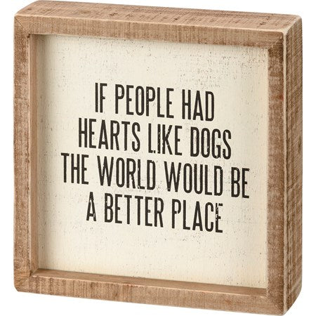 Inset Box Sign - Hearts