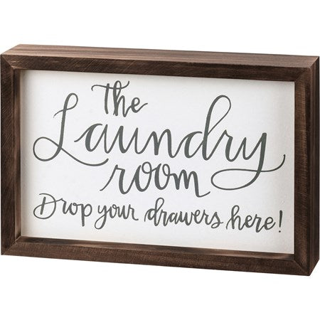 Inset Box Sign - Drawers