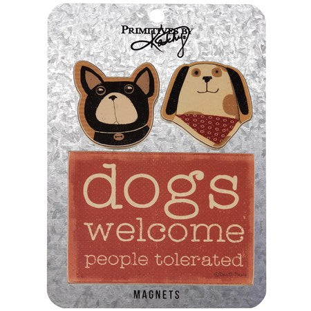 Memo Holder Set - Dogs Welcome