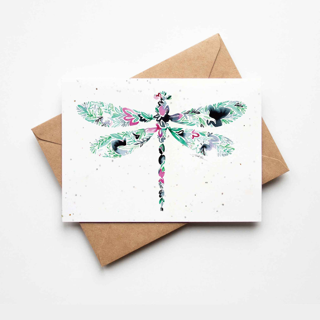 Dragonfly Plantable Greeting Card