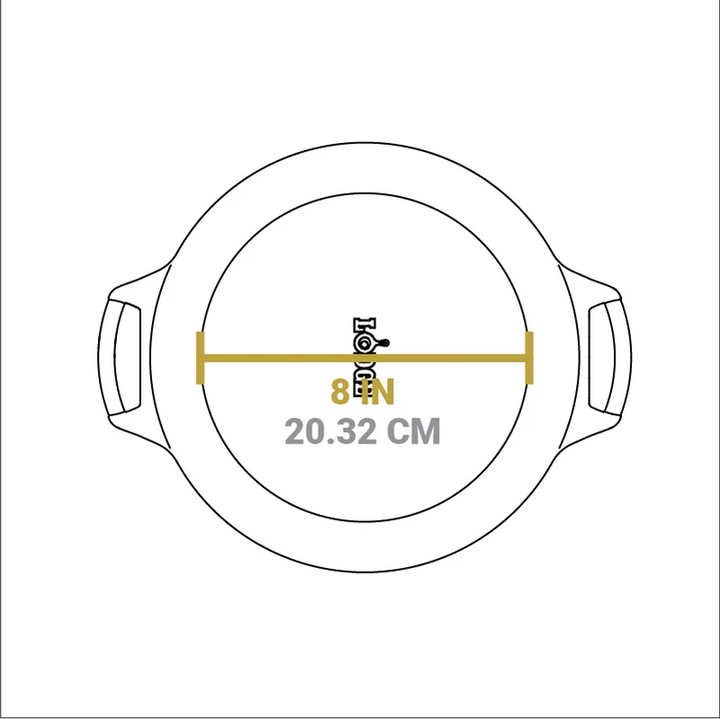 10.25 Inch Seasoned Cast Iron Baker's Skillet