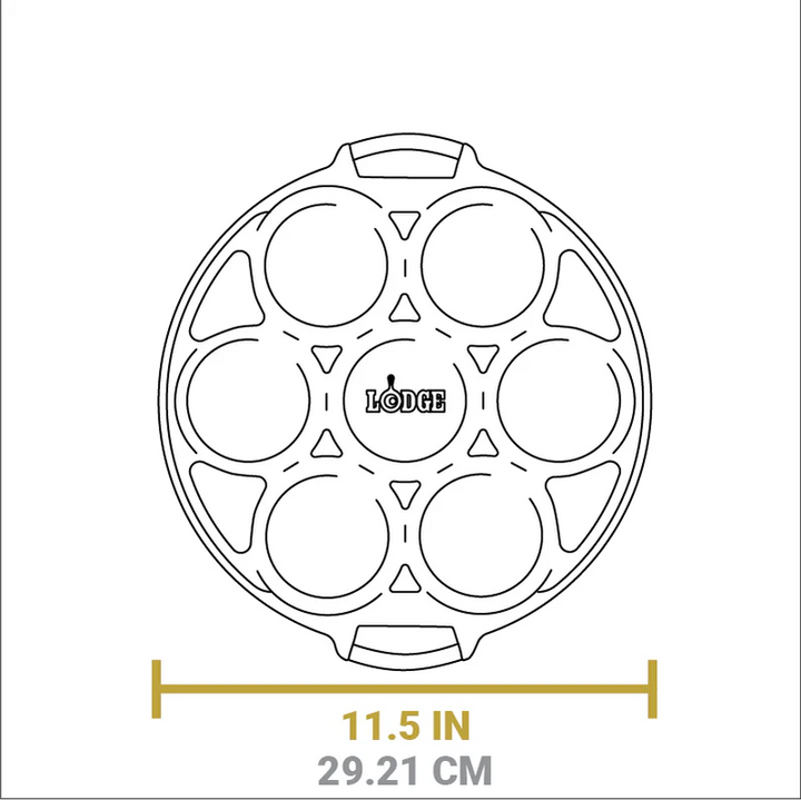 Seasoned Cast Iron Mini Cake Pan