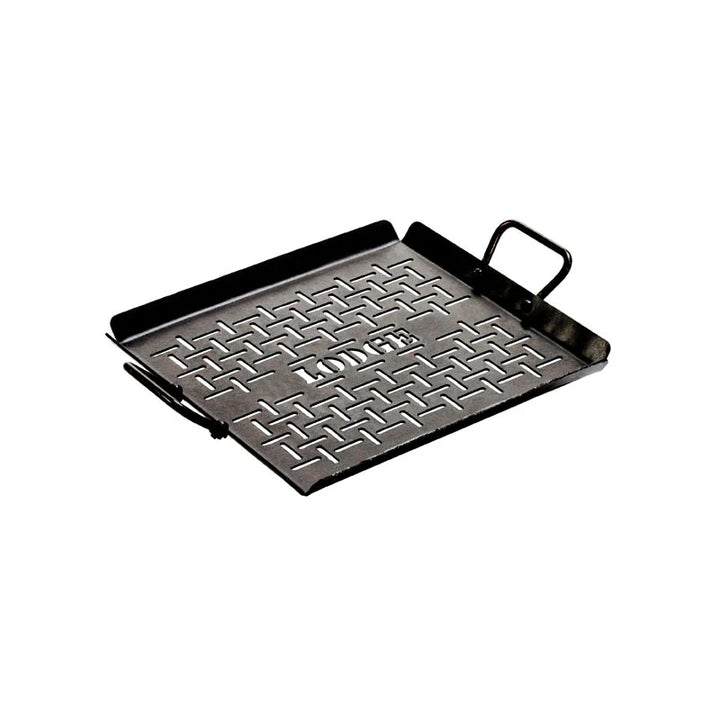 13X 12 Inch Cast Iron Seasoned Carbon Steel Grilling Pan