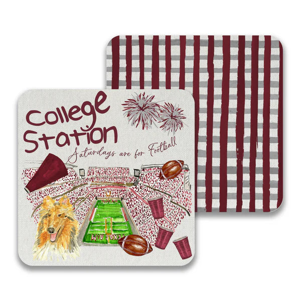 Texas A&M Football Paper Drink Coaster