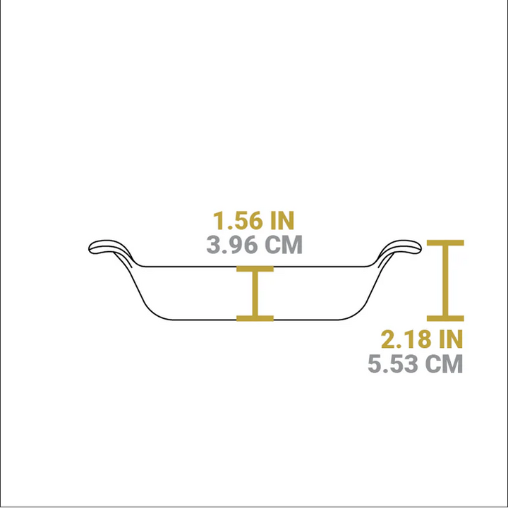 Heat-Treated 16 Ounce Cast Iron Oval Server