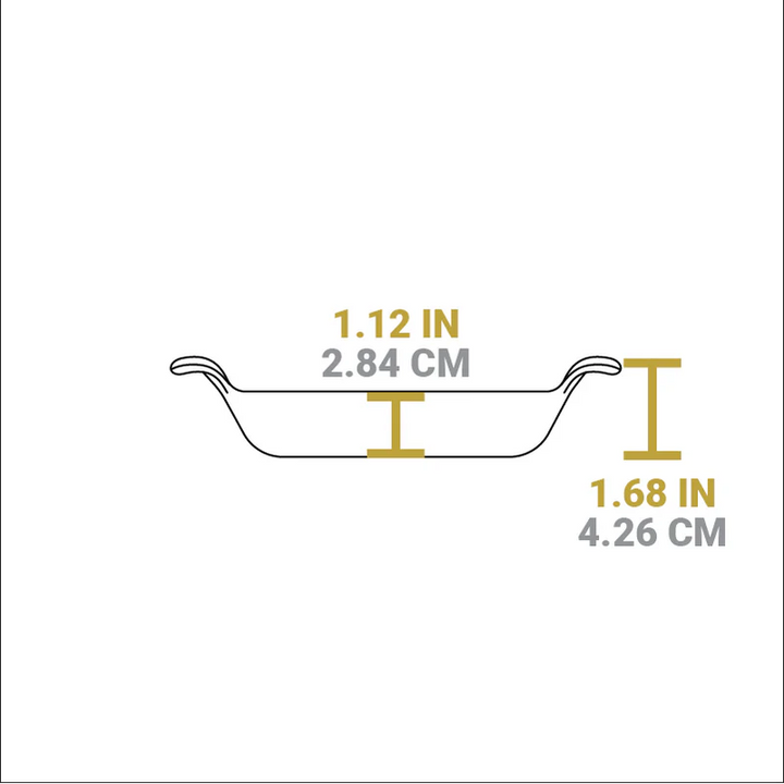 Heat-Treated 9 Ounce Cast Iron Oval Server