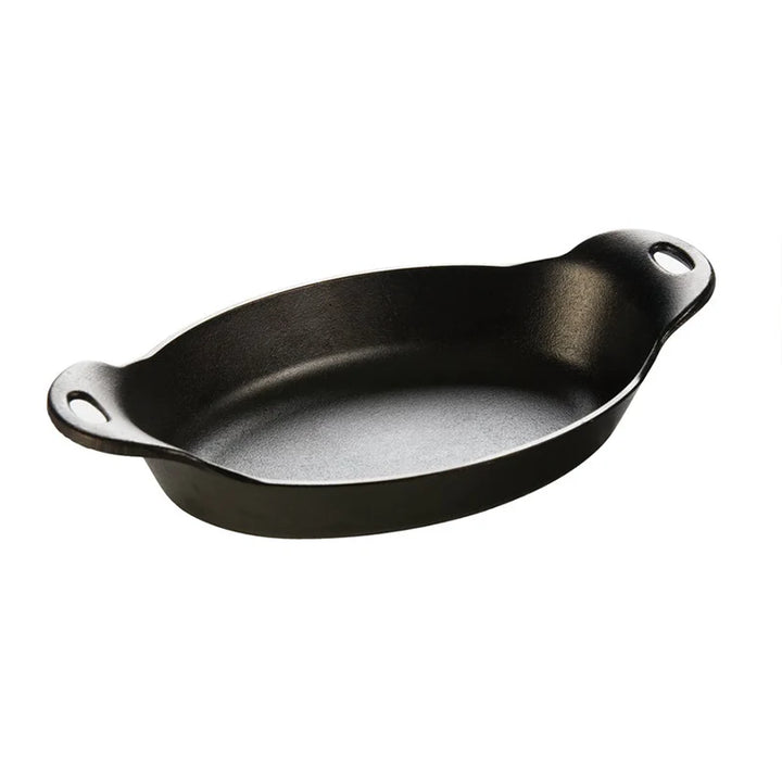 Heat-Treated 36 Ounce Cast Iron Oval Server