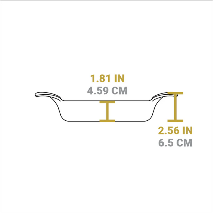 Heat-Treated 36 Ounce Cast Iron Oval Server