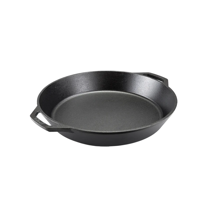 Seasoned Carbon Steel Cast Irons with Dual Handle Pan