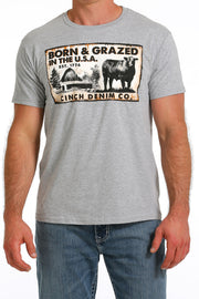 Cinch Men's Short Sleeve T-Shirt - Heather Grey