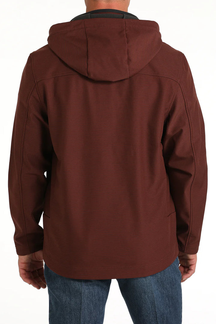 Cinch Men's Bonded Hooded Jacket - Burgundy