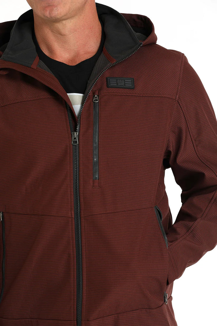 Cinch Men's Bonded Hooded Jacket - Burgundy