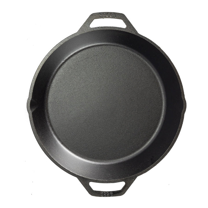 Seasoned Carbon Steel Cast Irons with Dual Handle Pan