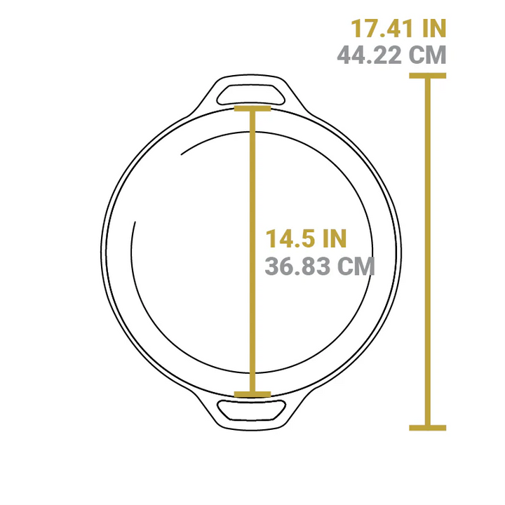 Seasoned Carbon Steel Cast Irons with Dual Handle Pan