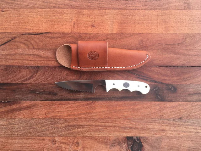 #5100HC - HAY CUTTER SERRATED FIXED BLADE - 7" - Moore Maker