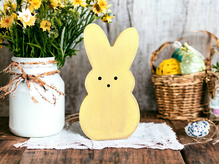 Primitive Rustic Wood Spring/Easter Peeps - LARGE 6"