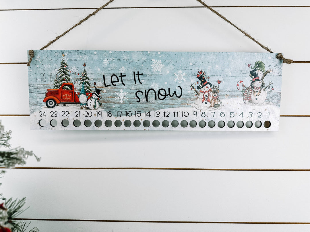 Candy Cane Advent Countdown Calendar