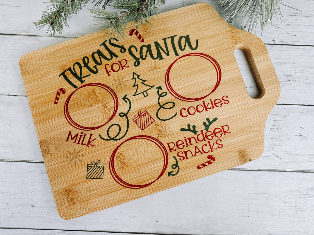 Santa Cookie Tray, Milk and Cookie Platter