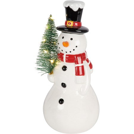 Sitter - Lighted Snowman