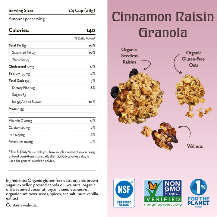 Cinnamon Raisin Granola