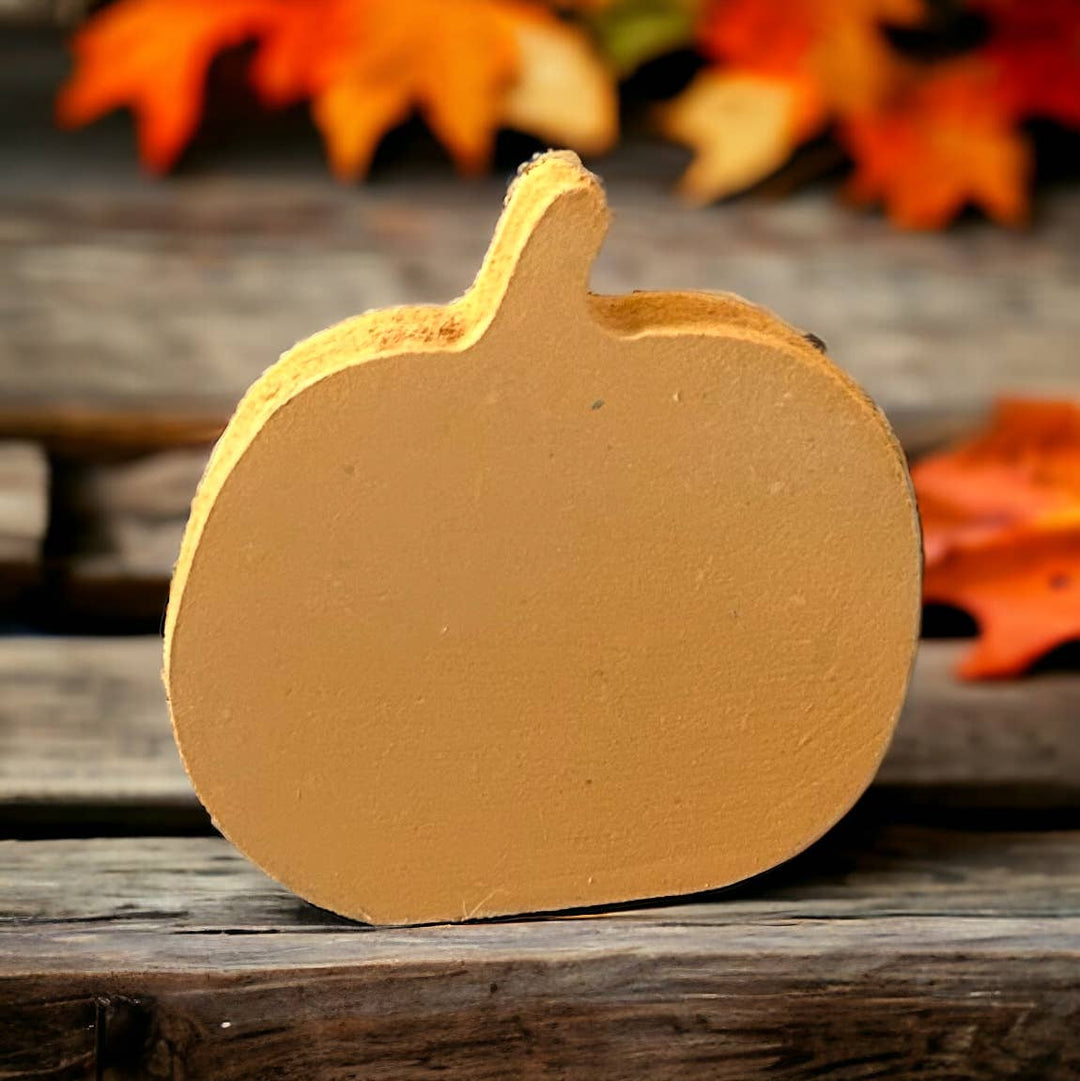 Primitive/Rustic Wood MINI Pumpkins Bowl Fillers - Set of 4