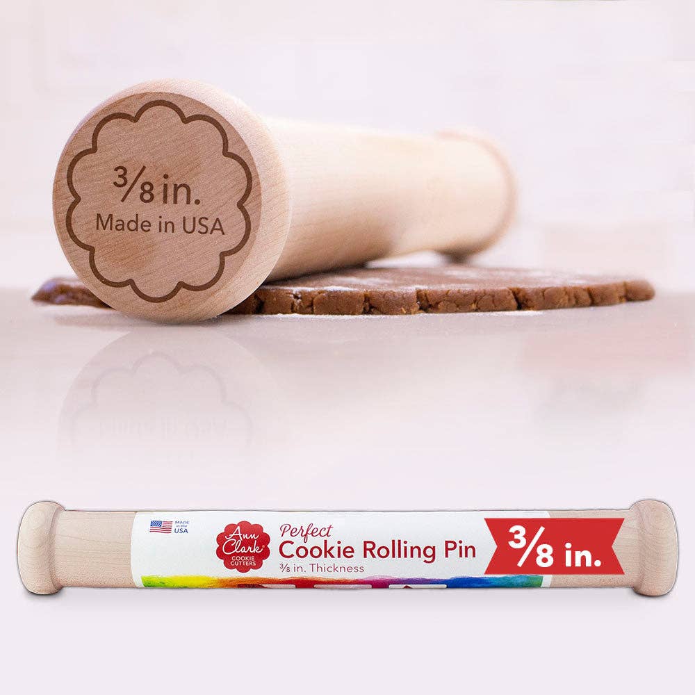 Perfect Cookie Rolling Pin 3/8" Fixed Depth