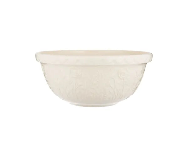 In the Meadow Rose - Cream Mixing Bowl 11.75" (S12)