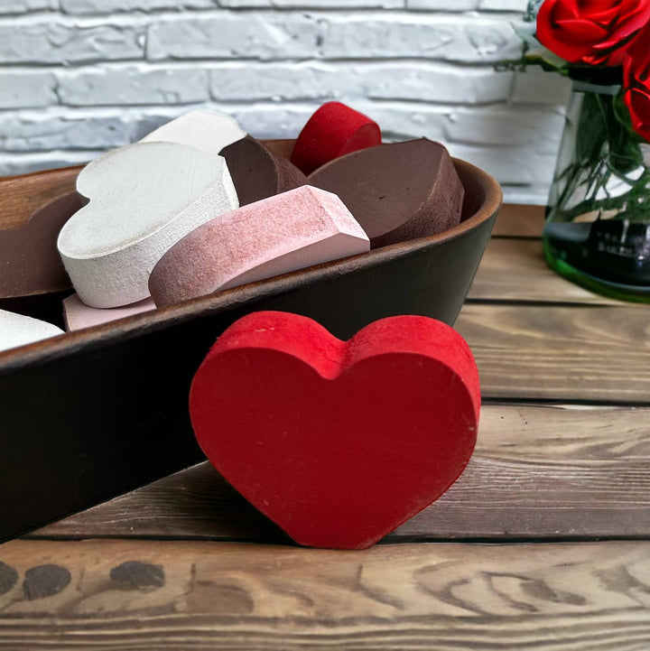 Primitive/Rustic MINI Wood Valentine’s Day Hearts - set of 3
