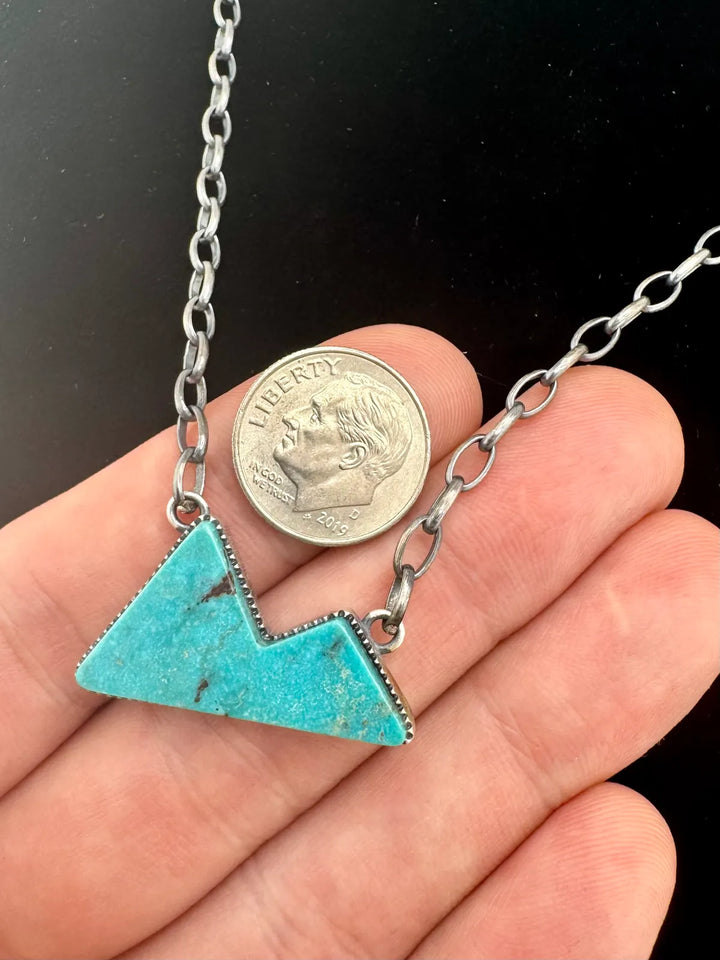 Turquoise Mountain Necklace 18" Chain