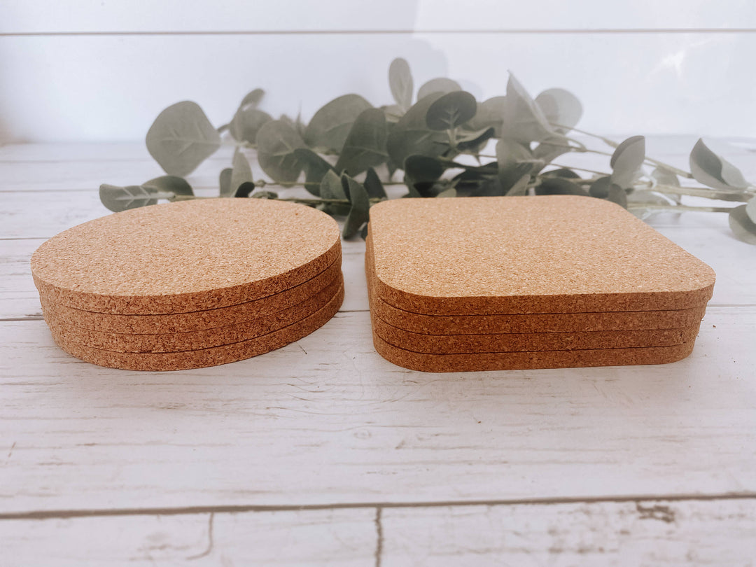 Farm Fresh Pumpkins Fall Cork Coasters