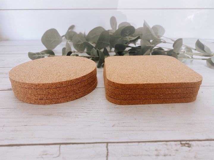 Farm Fresh Pumpkins Fall Cork Coasters