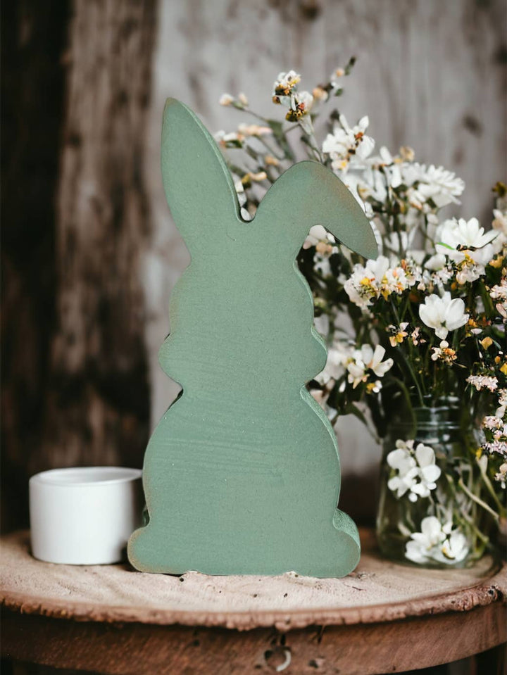 Primitive/Rustic Wood Easter/Spring Bunny - Style Three