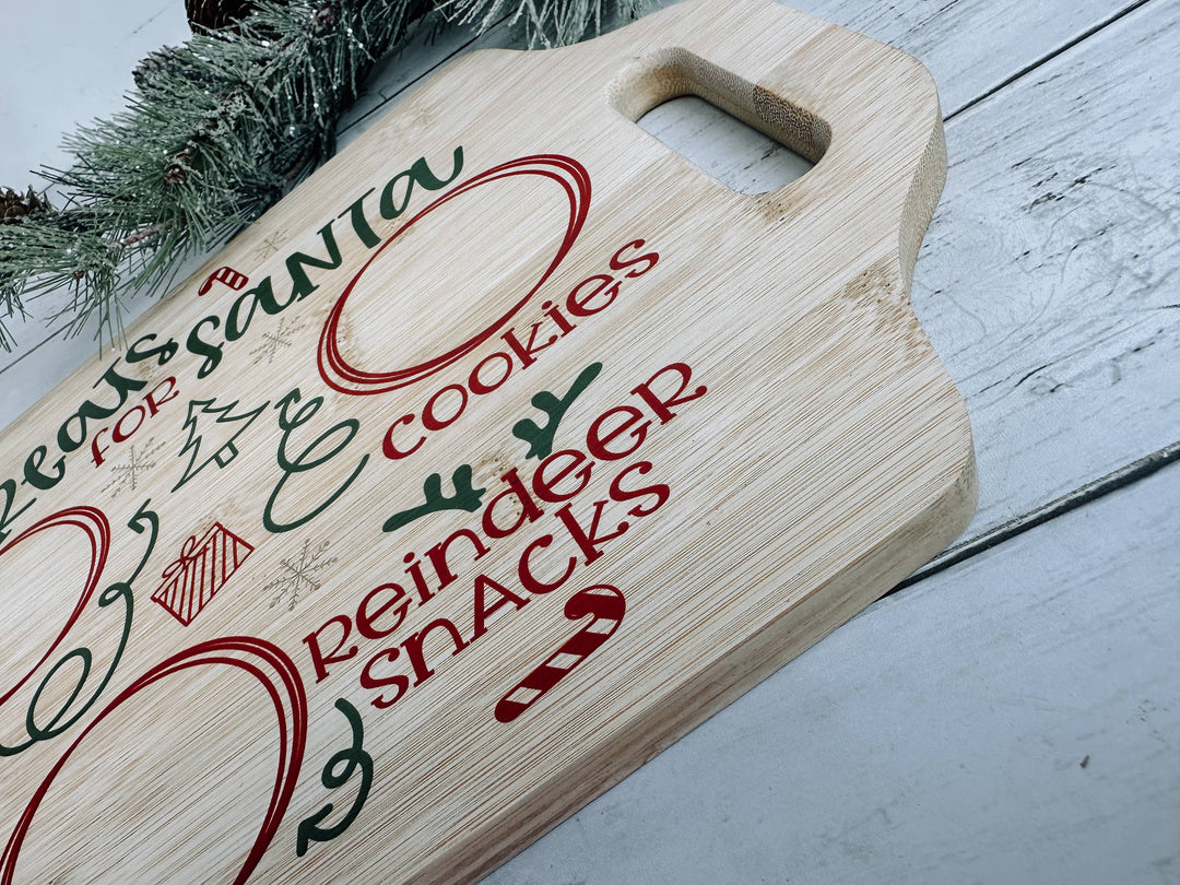 Santa Cookie Tray, Milk and Cookie Platter