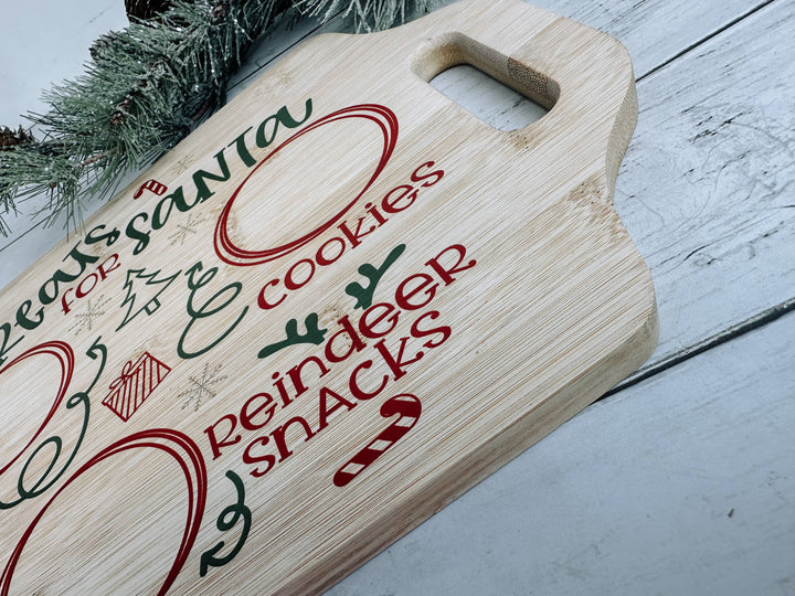 Santa Cookie Tray, Milk and Cookie Platter