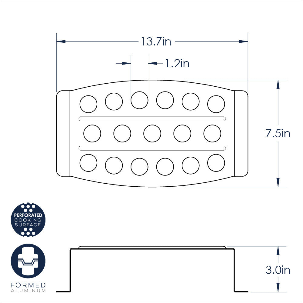 Chicken Leg & Jalapeño Grilling & Roasting Rack