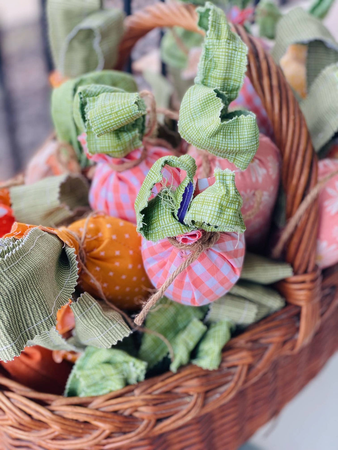 Handmade Large Fabric Carrots - 10 Inch Decorative