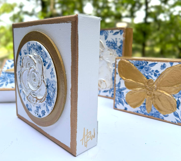 Chinoiserie Rose Canvas