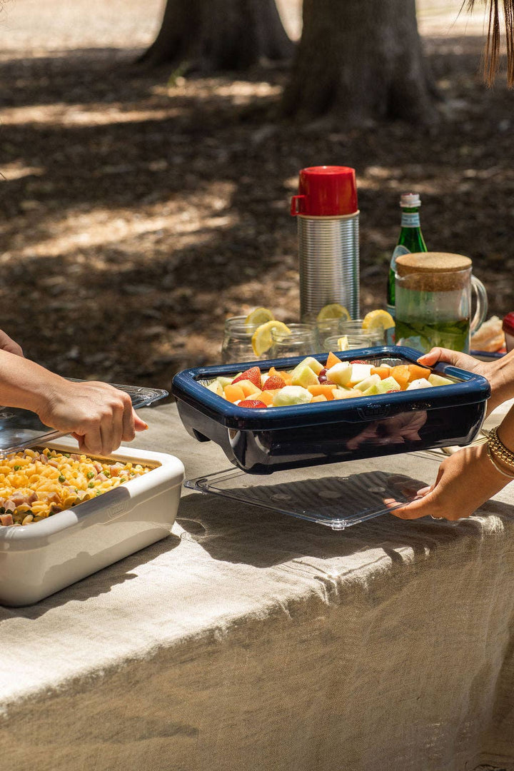 Classic Set - Pan Frame w/ Lid &amp; Serving Spoon - Navy Blue