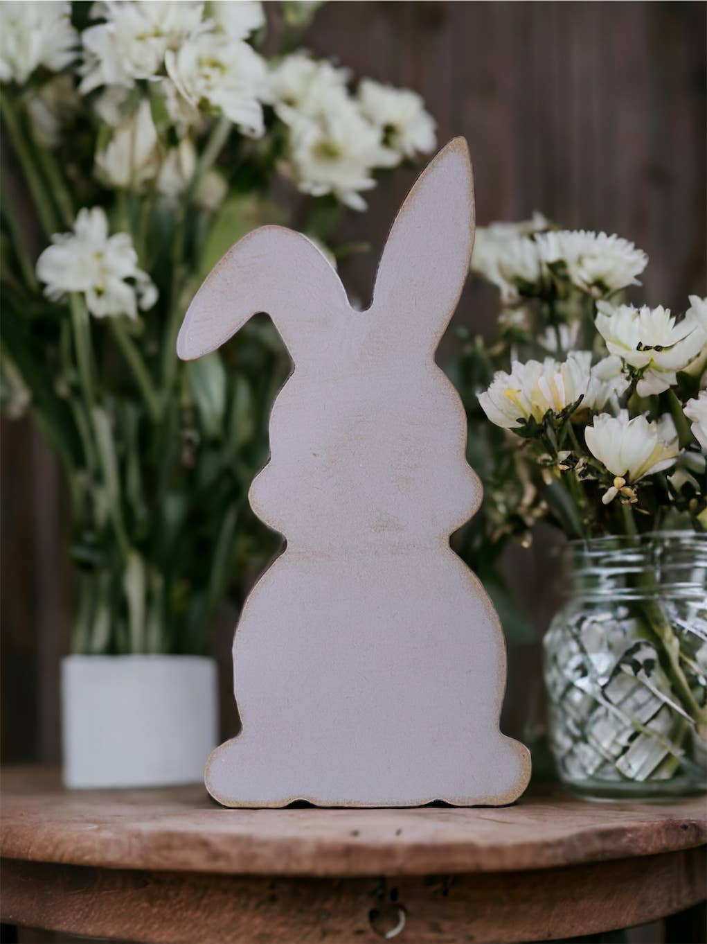 Primitive/Rustic Wood Easter/Spring Bunny - Style Three