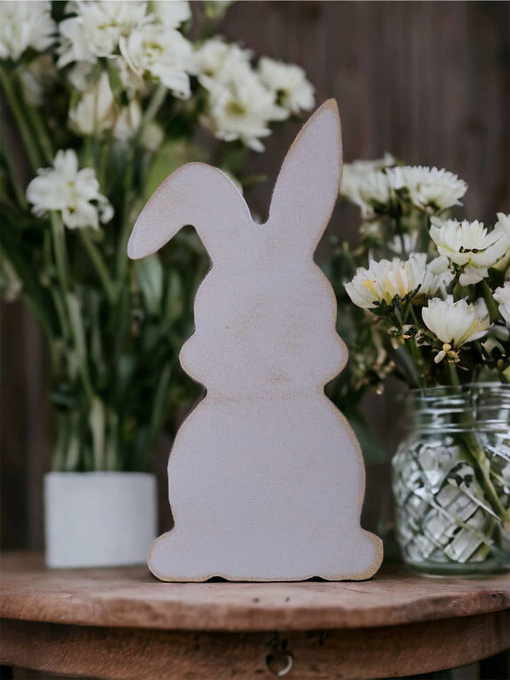 Primitive/Rustic Wood Easter/Spring Bunny - Style Three