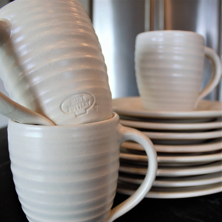 Farmhouse Ridges Mug - Drift White