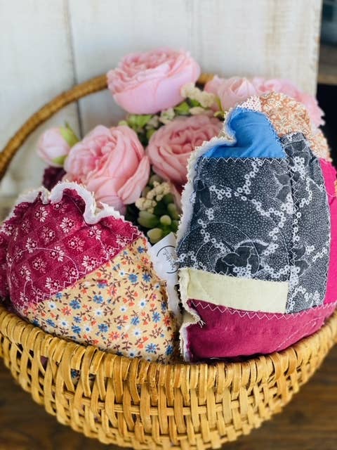 Vintage Fabric Easter Eggs