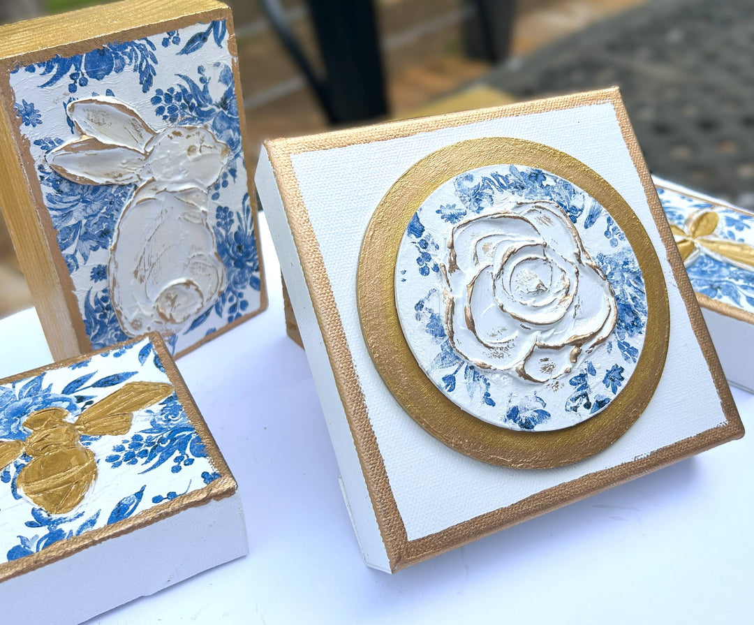 Chinoiserie Rose Canvas
