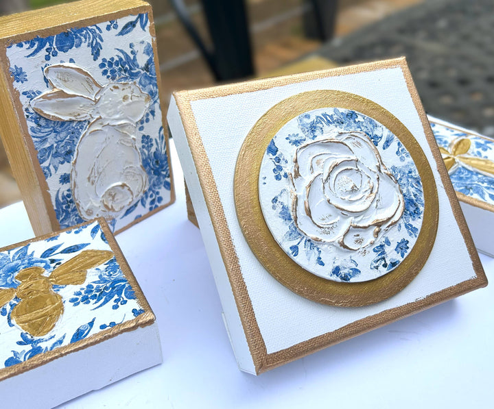 Chinoiserie Rose Canvas
