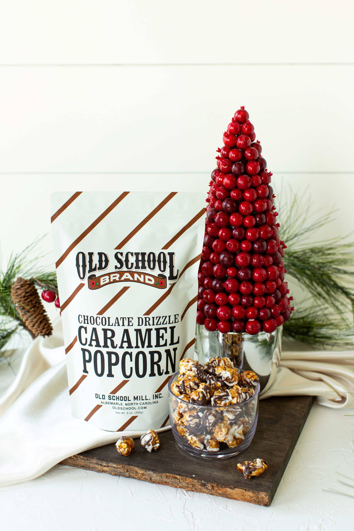 Chocolate Drizzle Caramel Popcorn