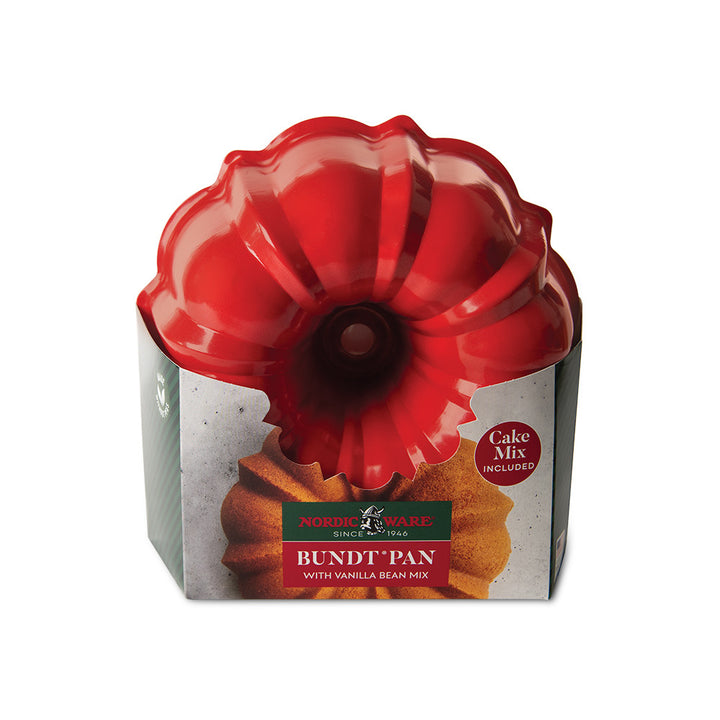 12 Cup Formed Bundt® Pan with Vanilla Bean Cake Mix