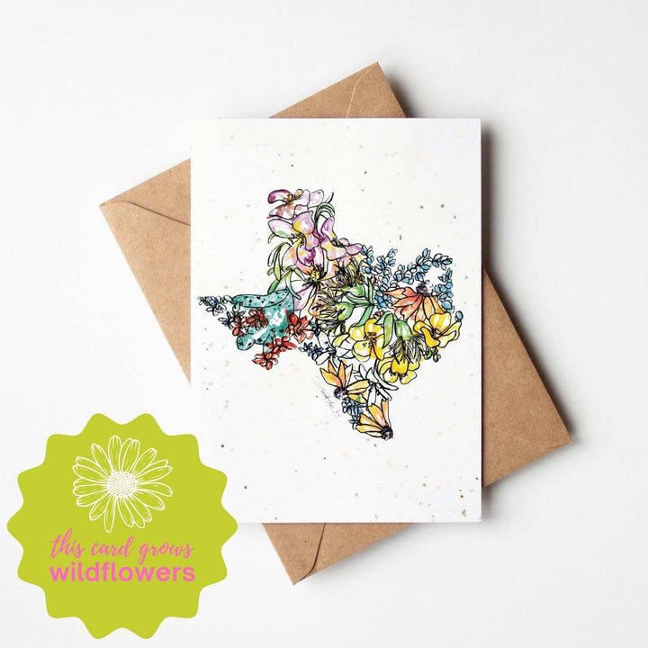 Texas Plantable Greeting Card