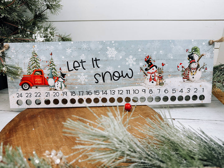Candy Cane Advent Countdown Calendar