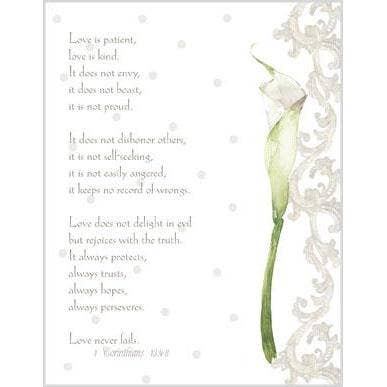 Wedding Greeting Card - Calla Lily